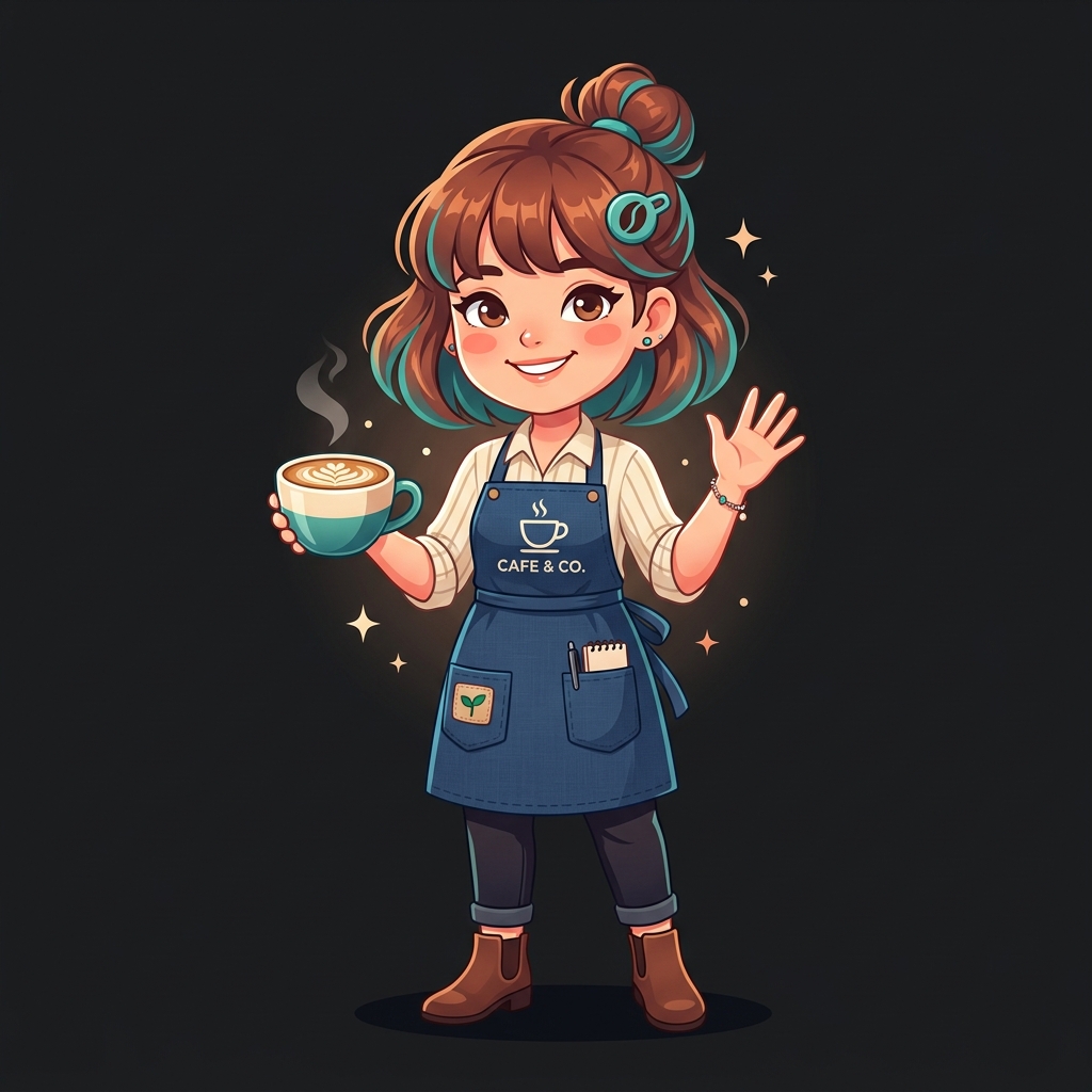 NexCafe AI Mascot Barista